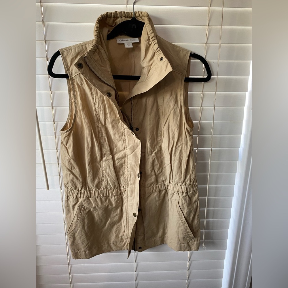 Accepting offers- Coldwater Creek Women's Beige Vest